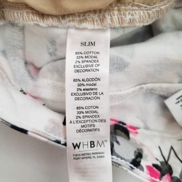 WHBM White Floral Slim Jeans - Picture 6 of 6